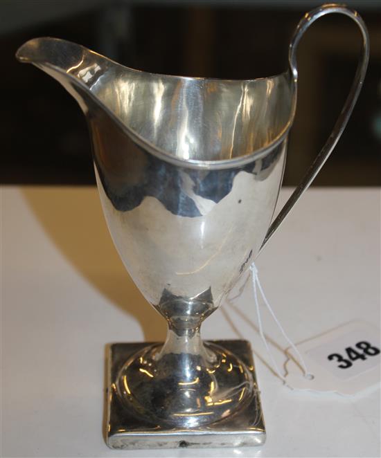 Georgian silver cream jug